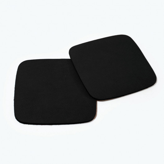 Artisan Leather Coasters Black Duo